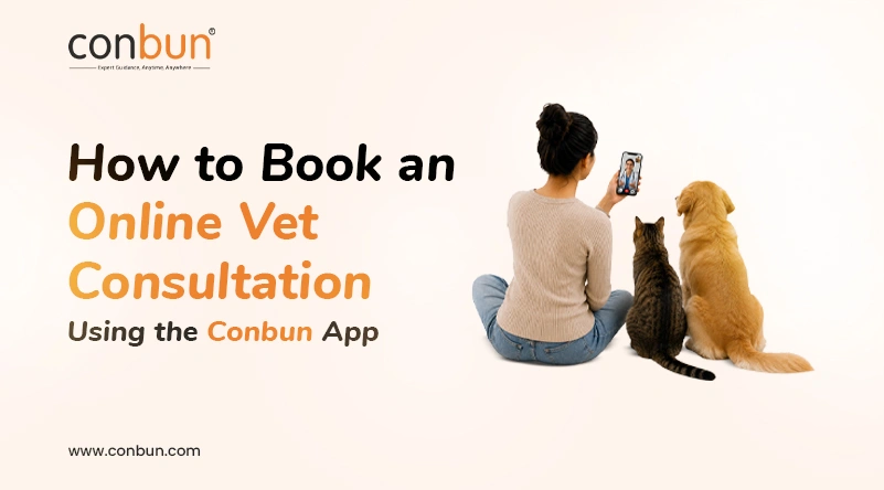 How to Book an Online Vet Consultation Using the Conbun App